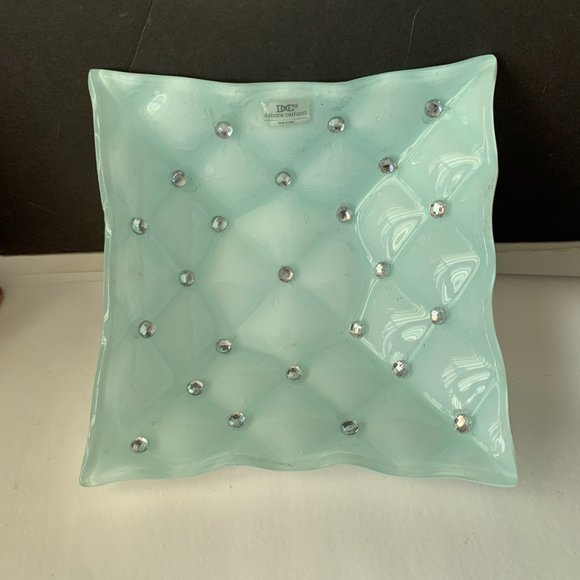 Debora Carlucci MURANO Candy Dish Swarovski CRYSTAL ACCENT - Picture 4 of 7